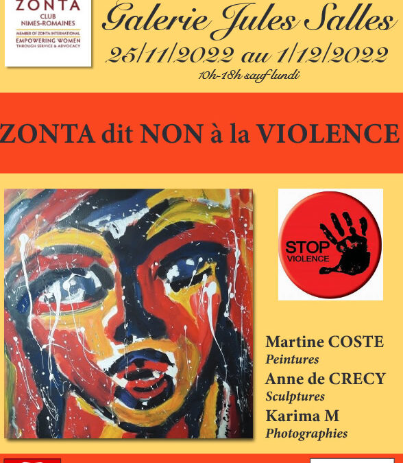 Le ZONTA dit NON à la violence contre les femmes